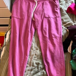 Pink Jogger Pants with Drawstring
